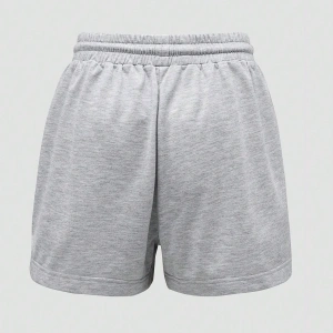 Letter Cartoon Graphic Drawstring Waist Track Şort