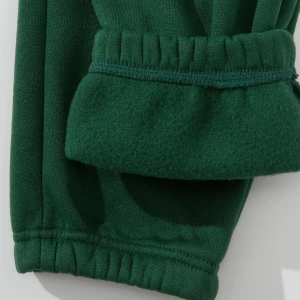 Letter Embroidery Elastic Waist Thermal Lined 4 Mevsim Eşofman
