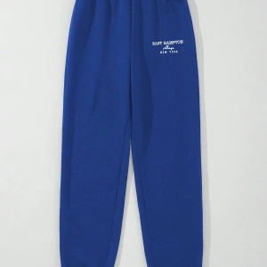 Letter Embroidery Thermal Lined 4 Mevsim Eşofman