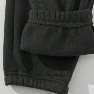 Letter Embroidery Thermal Lined 4 Mevsim Eşofman