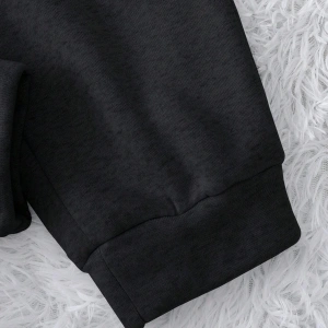 Letter Graphic Drawstring Waist 4 Mevsim Eşofman