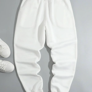 Letter Graphic Drawstring Waist Eşofman Altı