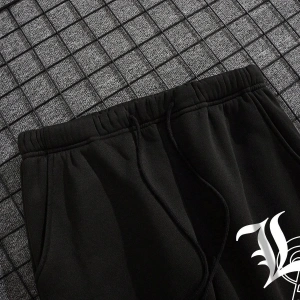 Letter Graphic Drawstring Waist Eşofman Altı