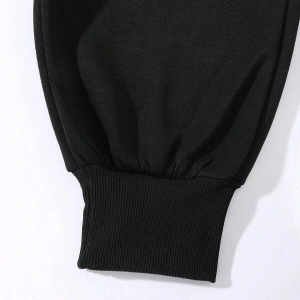 Letter Graphic Drawstring Waist Pants