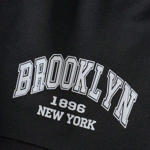 Letter Graphic Drawstring Waist Şort