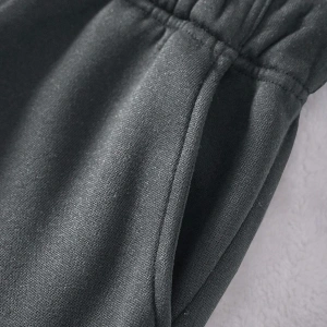 Letter Graphic Drawstring Waist Thermal Lined 4 Mevsim Eşofman