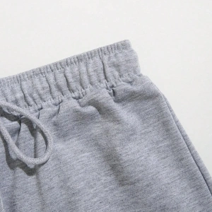 Letter Graphic Drawstring Waist Track Şort