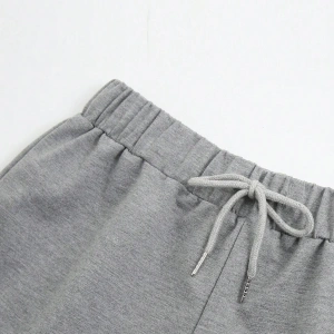 Letter Graphic Drawstring Waist Track Şort