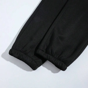 Letter Graphic Elastic Waist 4 Mevsim Eşofman