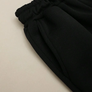 Letter Graphic Elastic Waist 4 Mevsim Eşofman