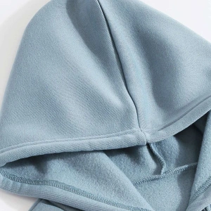 Letter Graphic Kangaroo Pocket Lined Drawstring Hoodie MAVİRENK