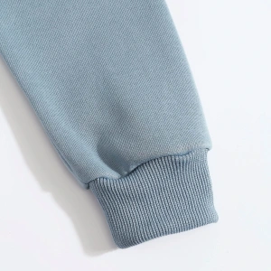 Letter Graphic Kangaroo Pocket Lined Drawstring Hoodie MAVİRENK