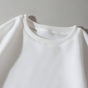 Letter Graphic Lined Sweatshirt Beyaz