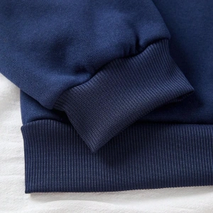 Letter Graphic Lined Sweatshirt Lacivert