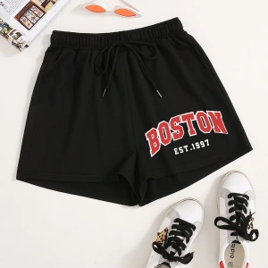 Letter Graphic Track Şort