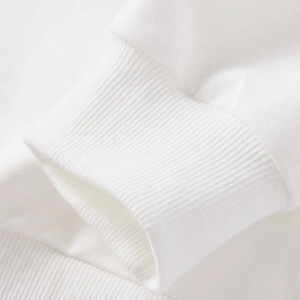 Letter & Tennis Racket Print Drop Shoulder Sweatshirt Beyaz