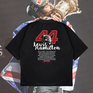 Lewis H. Boxy Fit Oversize Unisex Tshirt – Baskılı Tişört |