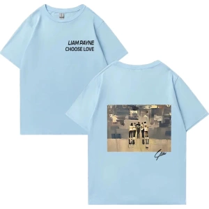 Liam Payne Choose Love Graphic T Shirt Mens Retro High Quality Fashion T-shirts Y2k Unisex O