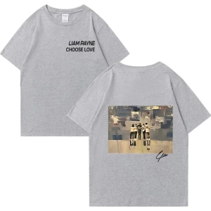 Liam Payne Choose Love Graphic T Shirt Mens Retro High Quality Fashion T-shirts Y2k Unisex O