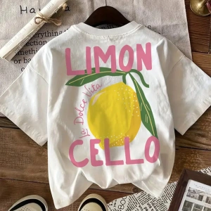 Limon Cello Baskılı Unisex Oversize