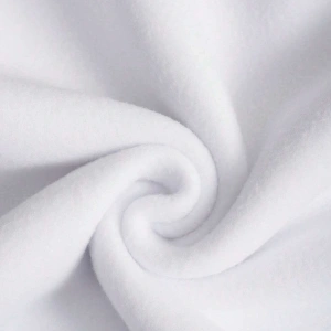 Lip Print Kangaroo Pocket Drawstring Hoodie Beyaz