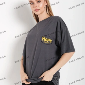 Logo Baskılı Beyaz Tişört