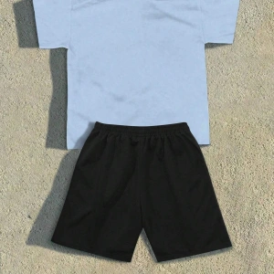 Lonblece 2li Erkek Karikatür Baskılı Kısa Kollu Tişört Şort Takımı