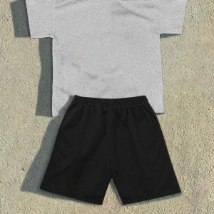 Lonblece 2li Erkek Karikatür Baskılı Kısa Kollu Tişört Şort Takımı