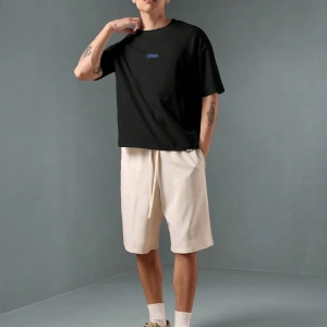 Los Angeles Casual Script T-Shirt Urban Streetwear Büyük Boy Rahat Üst Yaz Kaliforniya