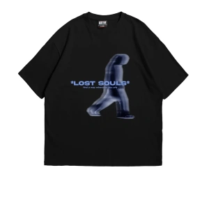 Lost Souls Baskılı Beyaz Unisex Oversize