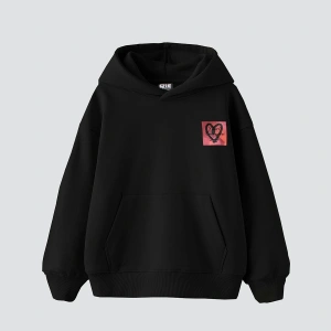 Love Baskılı Oversize Unisex Beyaz