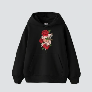 Love İs Real Baskılı Oversize Unisex Beyaz