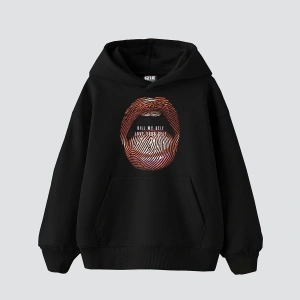 Love Your Self Baskılı Oversize Unisex Siyah