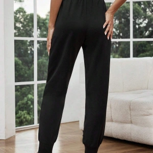 LUNE Halloween Skull Print Drawstring Waist 4 Mevsim Eşofman