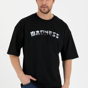 Madness Siyah Oversize Unisex T-shirt