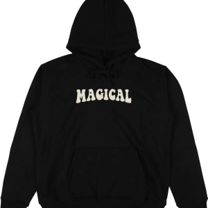 Magical Siyah Oversize Unisex Kapüşonlu Sweatshirt Hoodie