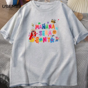 Manana Sera Bonito t-shirt kadın erkek kolombiya şarkıcı Karol G T Shirt pamuk kısa kollu Har 3007