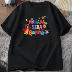 Manana Sera Bonito t-shirt kadın erkek kolombiya şarkıcı Karol G T Shirt pamuk kısa kollu Har 3007