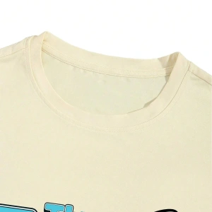 Manfinity EMRG Erkek Günlük Araba Harf Baskılı Kısa Kollu Tişört Ve Şort Takımı