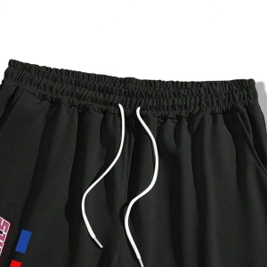 Manfinity EMRG Erkek Harf ve Araba Baskılı Rahat Yuvarlak Yaka Kısa Kollu