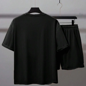 Manfinity Homme 2li Erkek Günlük Basit Kısa Kollu Tişört Ve Şort Takımı