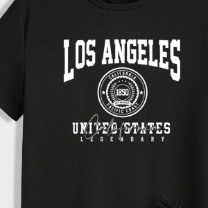 Manfinity Homme Casual College Style Tipografi Tişört ve Şort Takımı