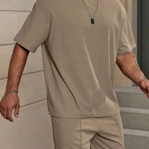 Manfinity Homme Erkek Düz Bol Bel Şortu