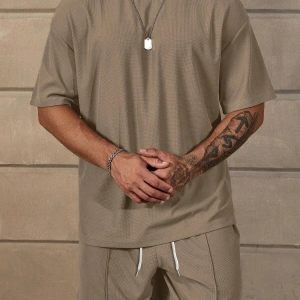 Manfinity Homme Erkek Düz Bol Bel Şortu