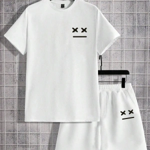 Manfinity Homme Erkek Haki Tişört Ve Şort Takımı