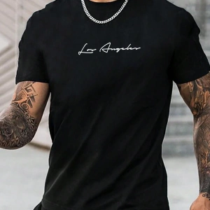 Manfinity Homme Erkek Mektup Baskılı Kısa Kollu Tişört ve Şort TakımıTişört ve Şort Takımı