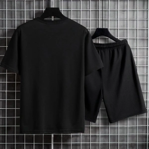 Manfinity Homme Erkek Mektup Tişört ve Şort Takımı