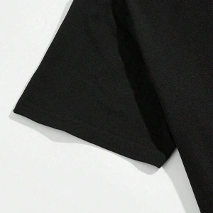 Manfinity Homme Erkek Yazlık Mektup Baskılı Kısa Kollu Tişört ve Şort Takımı