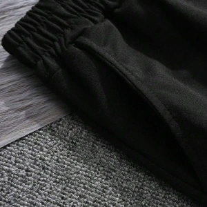 Manfinity Homme Erkek Yazlık Mektup Baskılı Yuvarlak Tişört ve Şort Takımı