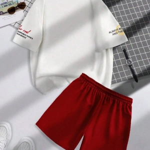 Manfinity Hypemode 2li Erkek Yazlık Mektup Baskılı Mürettebat